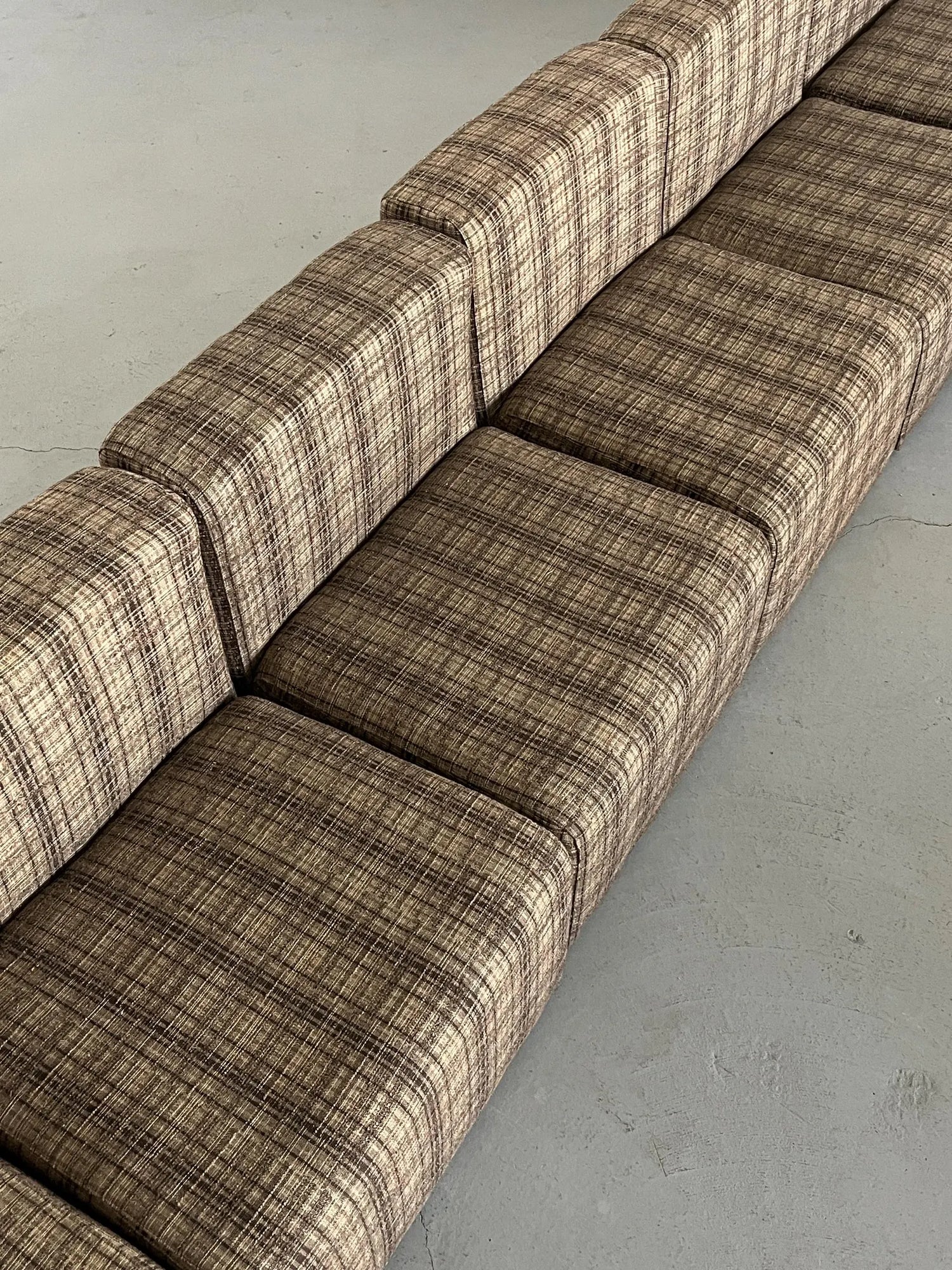 Mid-Century Modern Seven-Piece Modular Seating Set